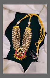 Jadau Kundan Pearl Neckpeice - KN00181